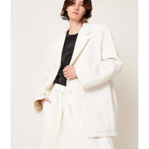 Modern Weaving 100% Wool Oversize Boxy Blazer, $695, NWOT, Size S/M, Item #2172